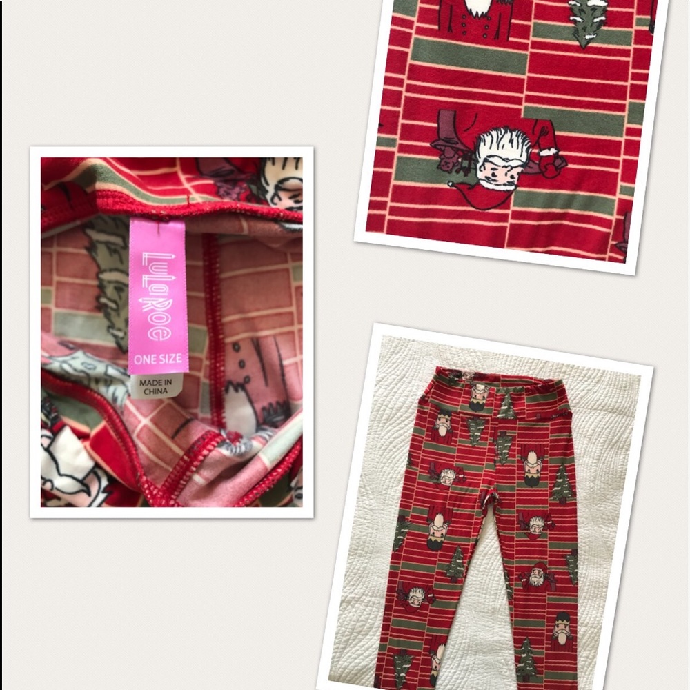 LulaRoe OS Christmas leggings